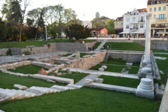 casual atmosphere of the ruins in Plovdiv