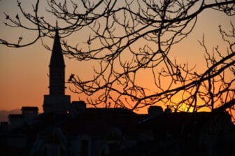sunset in Plovdiv
