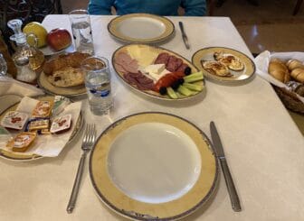 the breakfast at Boris Palace, the hotel in Plovdiv