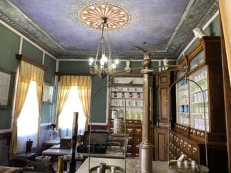 inside the pharmacy museum in Plovdiv