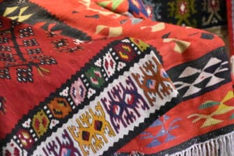 the kilims in the Chiprovtsi museum, Bulgaria