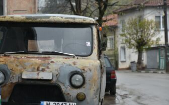 an old truck found in Chiprovtsi, Bulgaria