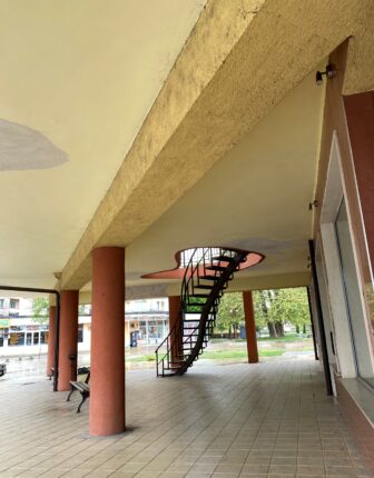 the bus station in Montana where the Chiprovtsi bus leaves in Bulgaria