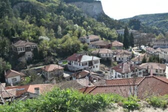 a view of the village of Melnik, Bulgaria