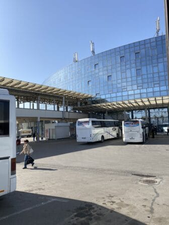 the domestic bus station in Sofia