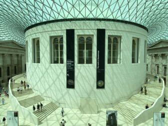 ロンドンの大英博物館の中庭