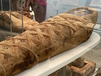 one of the mummies at British Museum in London
