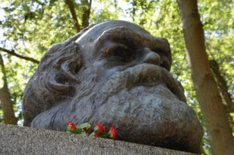 The tomb of Karl Marx, and the restaurant