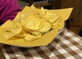 "Patata Erotica" at La Vecchia Lira, the restaurant in Milan