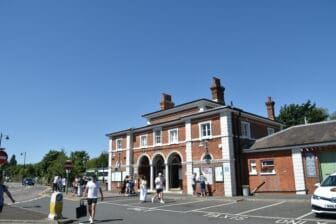 Rye railway station in England