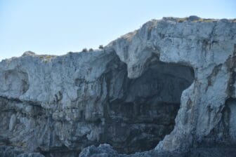 heart shaped cave seen during the boat trip from Syracuse