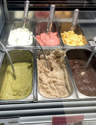 the ice cream people were eating for breakfast in Syracuse, Sicily