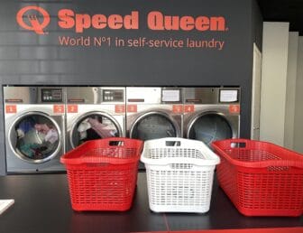 the washing machines in the laundrette in Syracuse