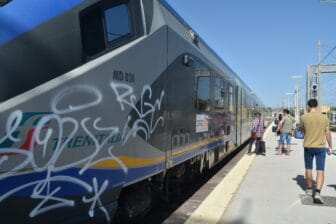 Il piccolo treno che abbiamo preso per andare a Modica