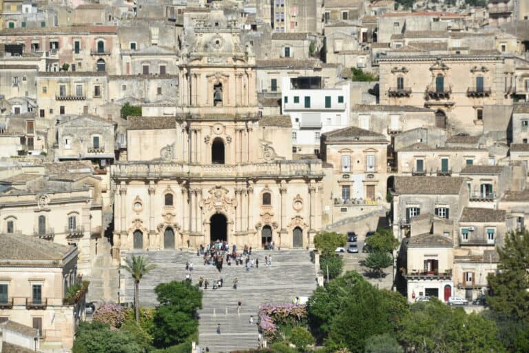 The view of Modica and granita