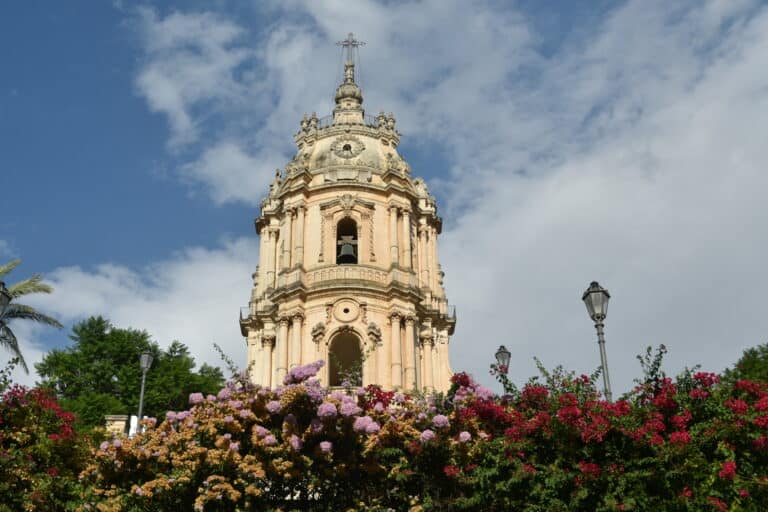 Going up to Cathedral of San Giorgio