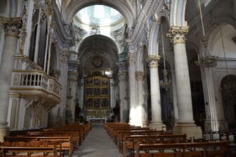 inside of Cathedral of San Giorgio in Modica, Sicily