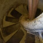 stairs to the bell tower of Cathedral of San Giorgio in Modica, Sicily