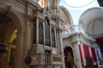 the organ in Duomo di San Giorgio in Ragusa Ibla, Sicily