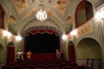 small but lovely theatre of Teatro Donnafugata in Ragusa Ibla, Sicily