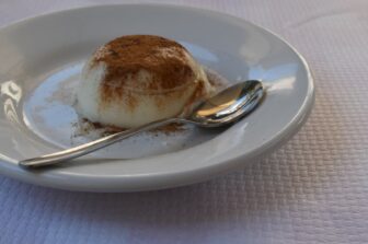 dessert at Trattoria la Bettola, a restaurant in Rsagusa Ibla in Sicily