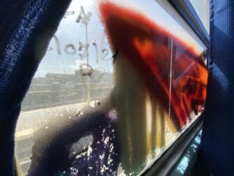 シラクサからフォンターネ・ビアンケへの列車の車窓