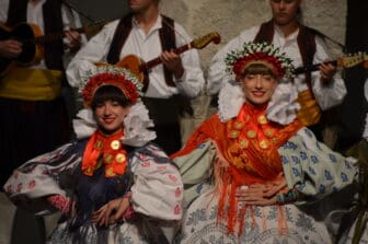 folk dancers in Dubrovnik, Croatia