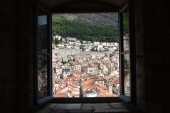 the view from the window of Ethnographic Museum in Dubrovnik