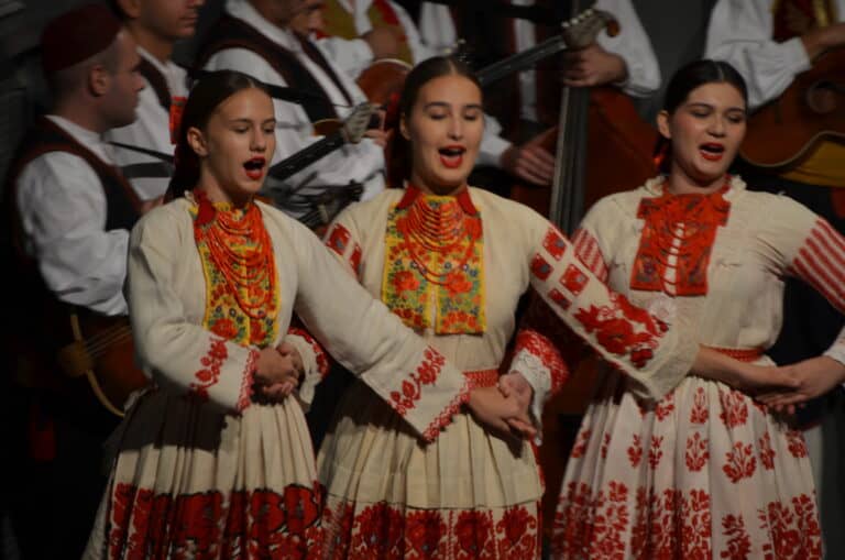 Meal and folk dance