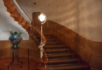 staircase inside Casa Batllo in Barcelona, Spain