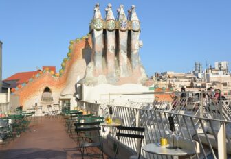 rooftop of Casa Batllo in Barcelona, Spain