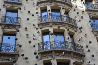 an eccentric building in Barcelona, Spain