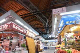 inside Mercat de Santa Caterina in Barcelona, Spain