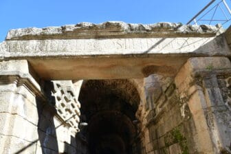 a part of the Roman Theatre in Merida, Spain