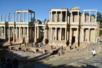 Roman Theatre in Merida, the popular tourist destination 