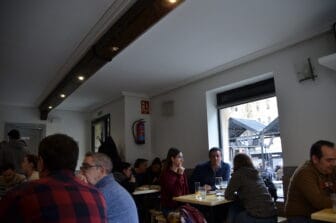 inside the local food restaurant called La Viga in Salamanca, Spain