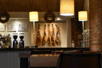 the bar in the Hotel Plaza Grande in Zafra, Spain