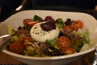 salad at Meraki, a restaurant in Zafra, Spain