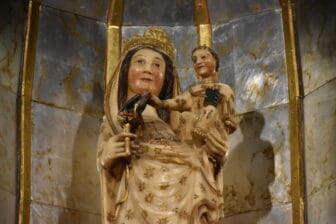 statue in Convento de Santa Clara in Zafra, Spain