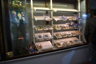 a shop selling biscuits made by nuns at Convento de Santa Clara in Zafra, Spain