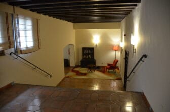 interior of the hotel which was Alcázar in Zafra, Spain