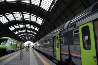 ヴァッレ・ダオスタ州へ向かうために、ミラノの中央駅で乗った列車