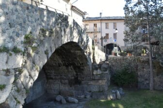 Roman Bridge in Aosta in Valle d'Aosta, Italy