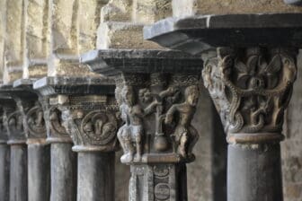 cloister of St. Orso Collegiate Church in Aosta, Italy