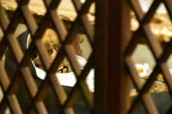 the mummy of Beata Giulia inside the church where Boccaccio was buried