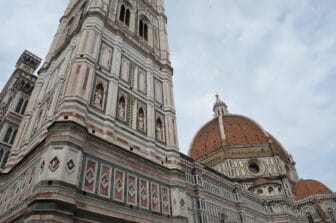 looking up at the Duomo in Florence, Italy