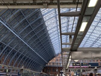 St. Pancras station in London where we get on the Eurostar