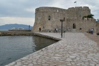 Bourtzi Fort on a small island in Nafplio, Greece