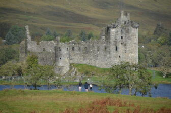 Kilchurn Castle seen during the Highlands tour in Scotland