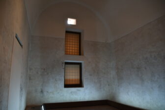 a prison cell in Palazzo Steri in Palermo, Sicily in Italy